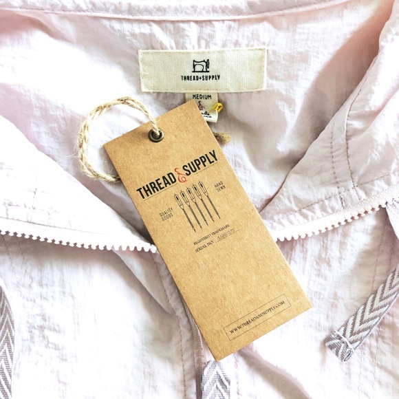 NWT! Mauve Pink Hooded Pullover Windbreaker - Picture 4 of 5